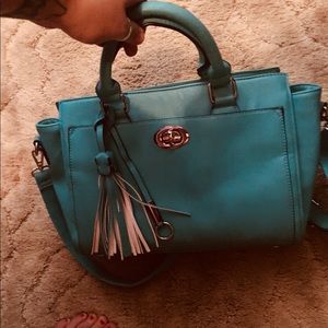 Teal handbag